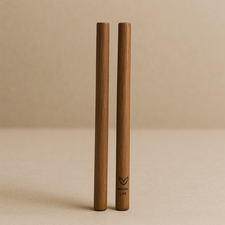 Walnut Wood Drinking Straws - Set of 2