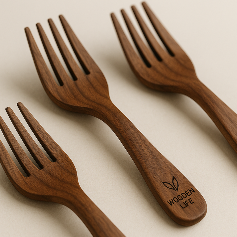 Handcrafted Walnut Wood Fork