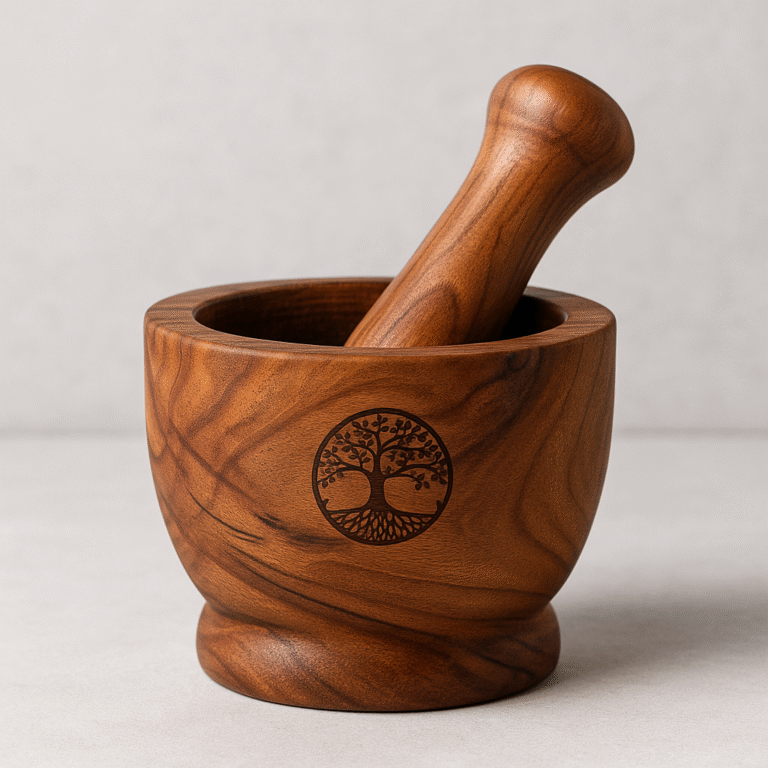 Walnut Wood Mortar (Mehraz)