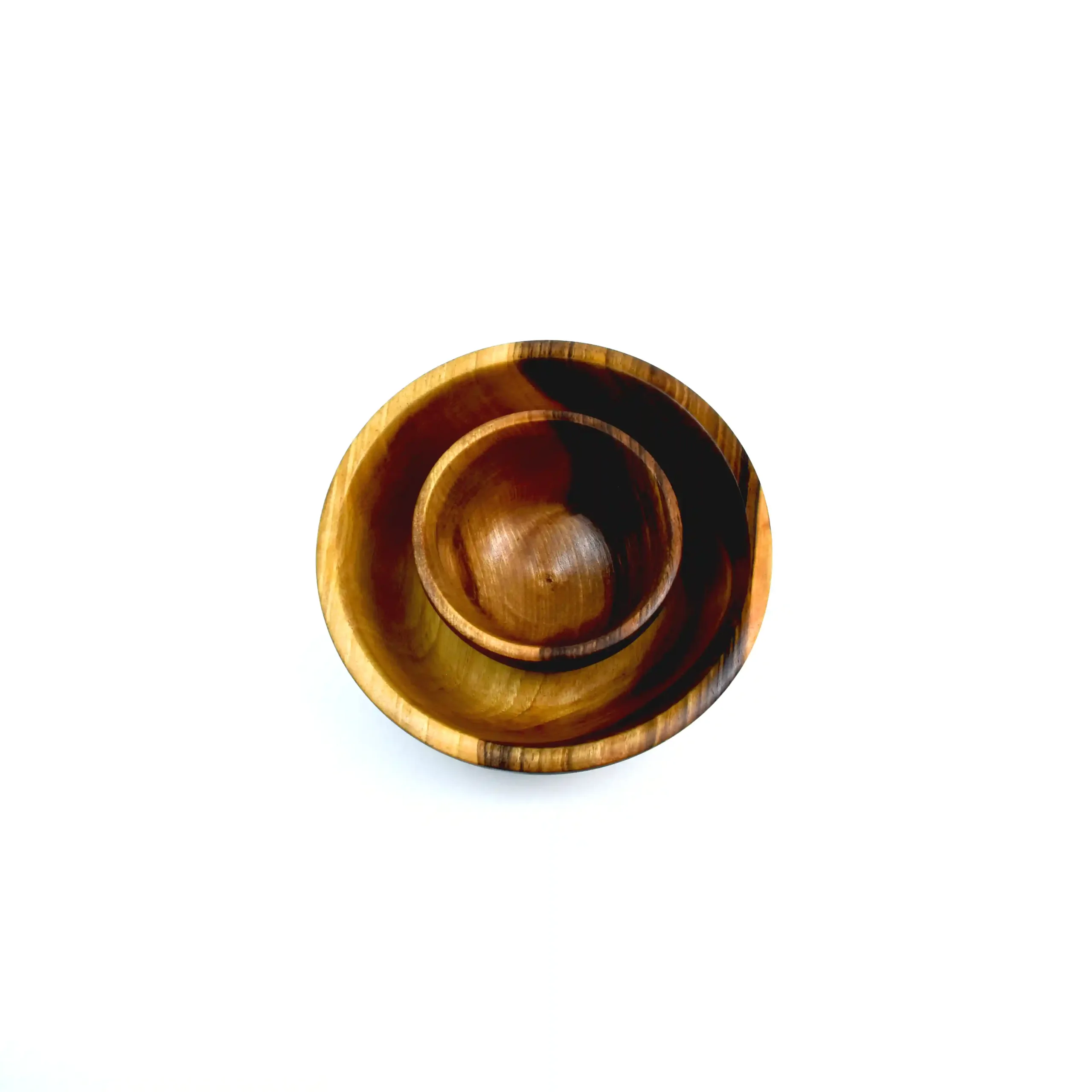 Hand-Carved Walnut Wood Bowl